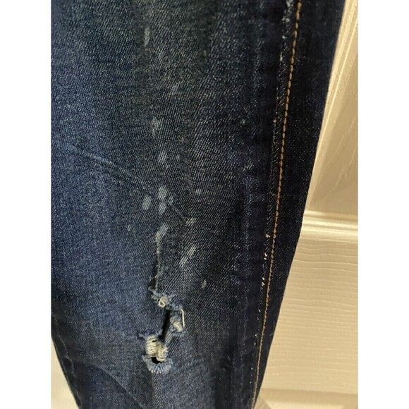 Bebe Dark Wash Destressed Jeans Sz.24 - Picture 6 of 8